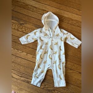 Monica + Andy Banana Hooded One-Piece - Size 6-9 Months